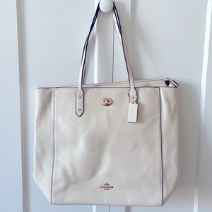 Cream Coach Purse